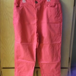 Mauve colored Capri pants